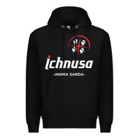 Black ichnusa Premium Hoodie - ArtChic