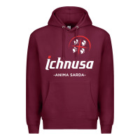 Burgundy ichnusa Premium Hoodie - ArtChic