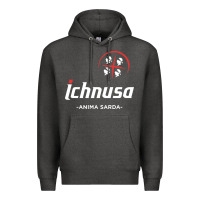 Charcoal Heather ichnusa Premium Hoodie - ArtChic