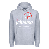 Heather Grey ichnusa Premium Hoodie - ArtChic