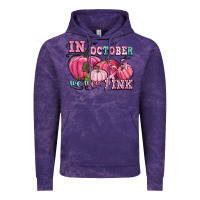 Cloud Purple in october we wear pink Vintage Hoodie - CowGirlArtShop