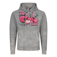 In October We Wear Pink Vintage Hoodie | Teevron