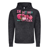 Vintage Black in october we wear pink Vintage Hoodie - CowGirlArtShop