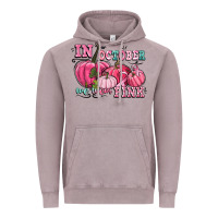 Vintage Zinc in october we wear pink Vintage Hoodie - CowGirlArtShop