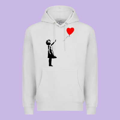 Banksy Girl With Balloon Premium Hoodie Designed By Artchic