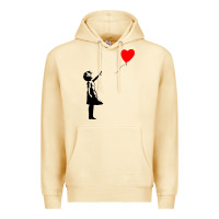 Pina Colada banksy girl with balloon Premium Hoodie - ArtChic