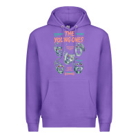 Purple THE YOUNG ONES Premium Hoodie - ArtChic