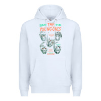 White THE YOUNG ONES Premium Hoodie - ArtChic