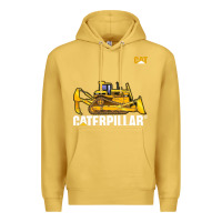 Antique Gold bulldozercat 1 Premium Hoodie - ArtChic