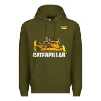 Army Green bulldozercat 1 Premium Hoodie - ArtChic