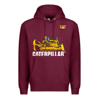 Burgundy bulldozercat 1 Premium Hoodie - ArtChic