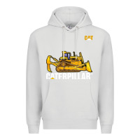 Dove Grey bulldozercat 1 Premium Hoodie - ArtChic