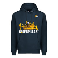 Navy bulldozercat 1 Premium Hoodie - ArtChic