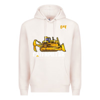 Pale Pink bulldozercat 1 Premium Hoodie - ArtChic