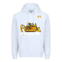 White bulldozercat 1 Premium Hoodie - ArtChic