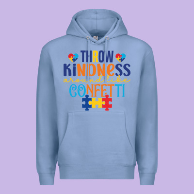 Throw Kindness Around Like Confetti Premium Hoodie Designed By Cowhidedigitalart