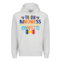 Dove Grey Throw kindness around like confetti Premium Hoodie - CowhideDigitalArt
