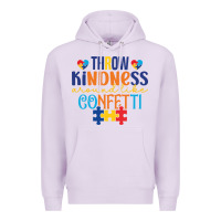 Lilac Throw kindness around like confetti Premium Hoodie - CowhideDigitalArt