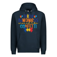 Navy Throw kindness around like confetti Premium Hoodie - CowhideDigitalArt
