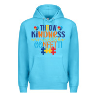Ocean Blue Throw kindness around like confetti Premium Hoodie - CowhideDigitalArt