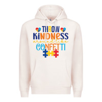 Pale Pink Throw kindness around like confetti Premium Hoodie - CowhideDigitalArt