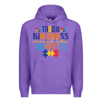Purple Throw kindness around like confetti Premium Hoodie - CowhideDigitalArt
