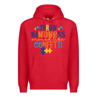 Red Throw kindness around like confetti Premium Hoodie - CowhideDigitalArt
