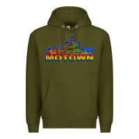Army Green MOTOWN Premium Hoodie - ArtChic