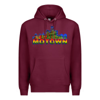 Burgundy MOTOWN Premium Hoodie - ArtChic