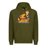 Army Green the jetsons jane jetson shopping is my cardio premium t shirt Premium Hoodie - ArtChic