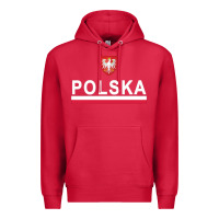 Sporty Polska Flag And Emblem Polish Coat Of Arms Pullover Hoodie Premium Hoodie | Teevron