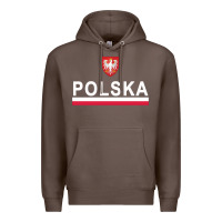 Coffee Sporty Polska Flag And Emblem Polish Coat Of Arms Pullover Hoodie Premium Hoodie - ArtChic