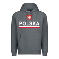 Rock Sporty Polska Flag And Emblem Polish Coat Of Arms Pullover Hoodie Premium Hoodie - ArtChic