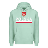 Seafoam Sporty Polska Flag And Emblem Polish Coat Of Arms Pullover Hoodie Premium Hoodie - ArtChic