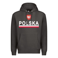 Smoke Sporty Polska Flag And Emblem Polish Coat Of Arms Pullover Hoodie Premium Hoodie - ArtChic