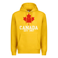 Lemon vintage canada est.1867 maple leaf canadian flag r Premium Hoodie - ArtChic