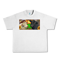 Lunar Rock Charolais Bull And Black Angus Bull With Farm Urban Heavy Tee - RanaPortraitStore