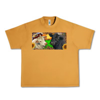 Peanut Butter Charolais Bull And Black Angus Bull With Farm Urban Heavy Tee - RanaPortraitStore