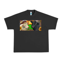Pigment Black Charolais Bull And Black Angus Bull With Farm Urban Heavy Tee - RanaPortraitStore