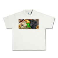 Pistachio Charolais Bull And Black Angus Bull With Farm Urban Heavy Tee - RanaPortraitStore