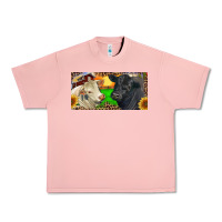 Salmon Charolais Bull And Black Angus Bull With Farm Urban Heavy Tee - RanaPortraitStore
