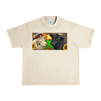 Charolais Bull And Black Angus Bull With Farm Urban Heavy Tee | Teevron