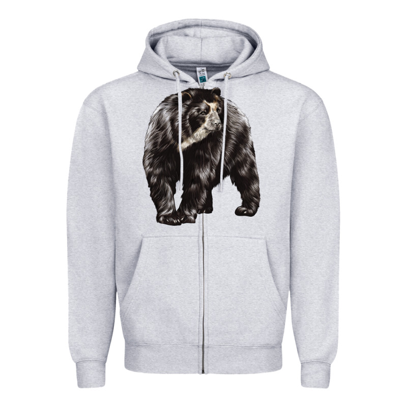 Spectacled Bear Zipper Hoodie by LillyAllenDesigns | Teevron