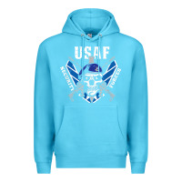 Ocean Blue US Air Force Security Forces Premium Hoodie - ArtChic