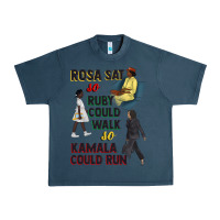 Midnight Navy rosa sat so ruby could walk so kamala could run juneteenth Urban Heavy Tee - CowGirlArtShop
