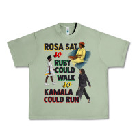 Oil Green rosa sat so ruby could walk so kamala could run juneteenth Urban Heavy Tee - CowGirlArtShop