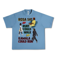 Pebble Blue rosa sat so ruby could walk so kamala could run juneteenth Urban Heavy Tee - CowGirlArtShop