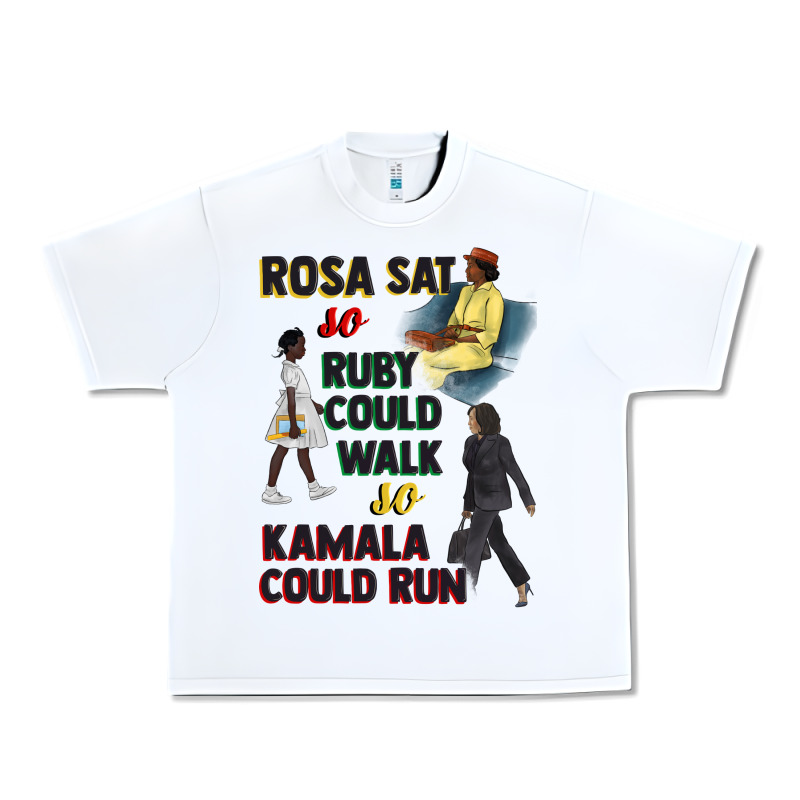 Rosa Sat So Ruby Could Walk So Kamala Could Run Juneteenth Urban Heavy Tee by CowGirlArtShop | Teevron