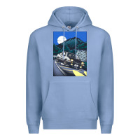 Colony Blue initial d poster hipster Premium Hoodie - ArtChic
