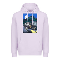 Lilac initial d poster hipster Premium Hoodie - ArtChic